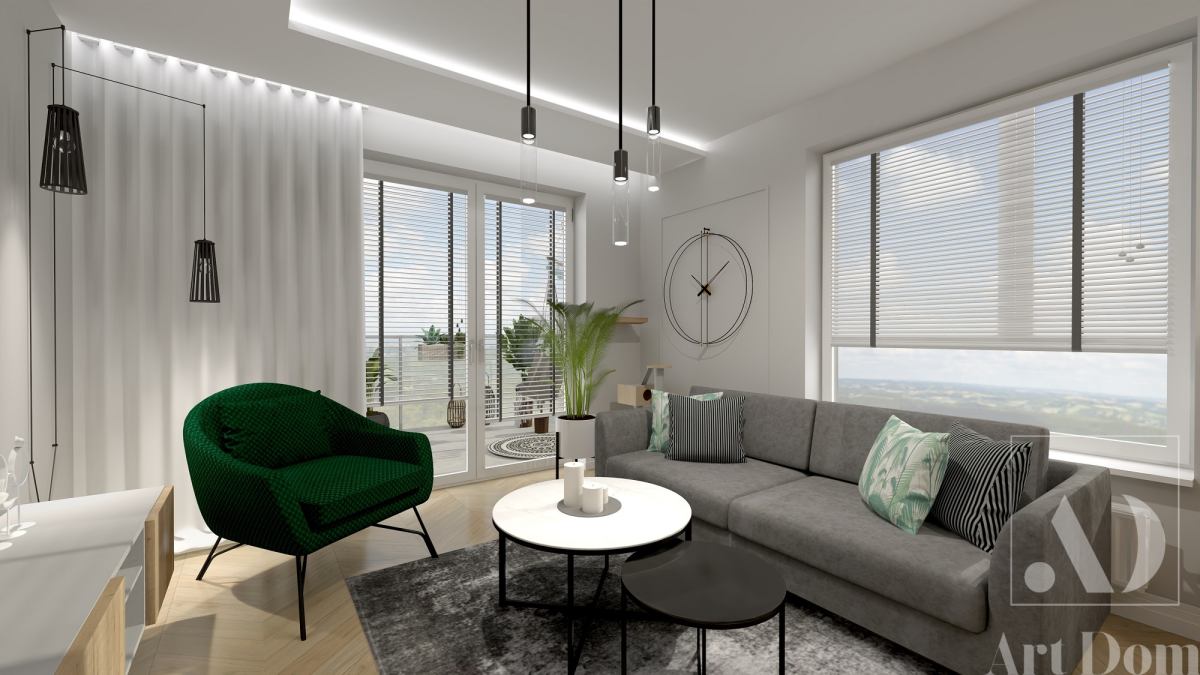 11 Soft - loft dla młodego małżeństwa