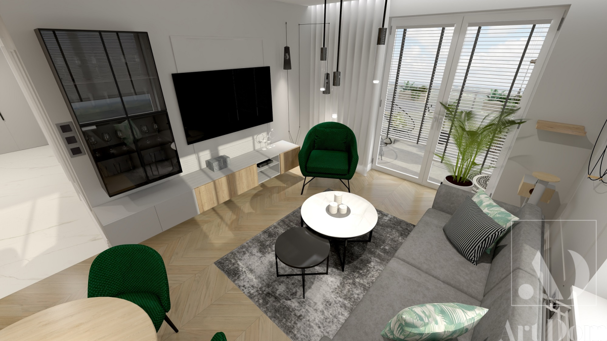 12 Soft - loft dla młodego małżeństwa