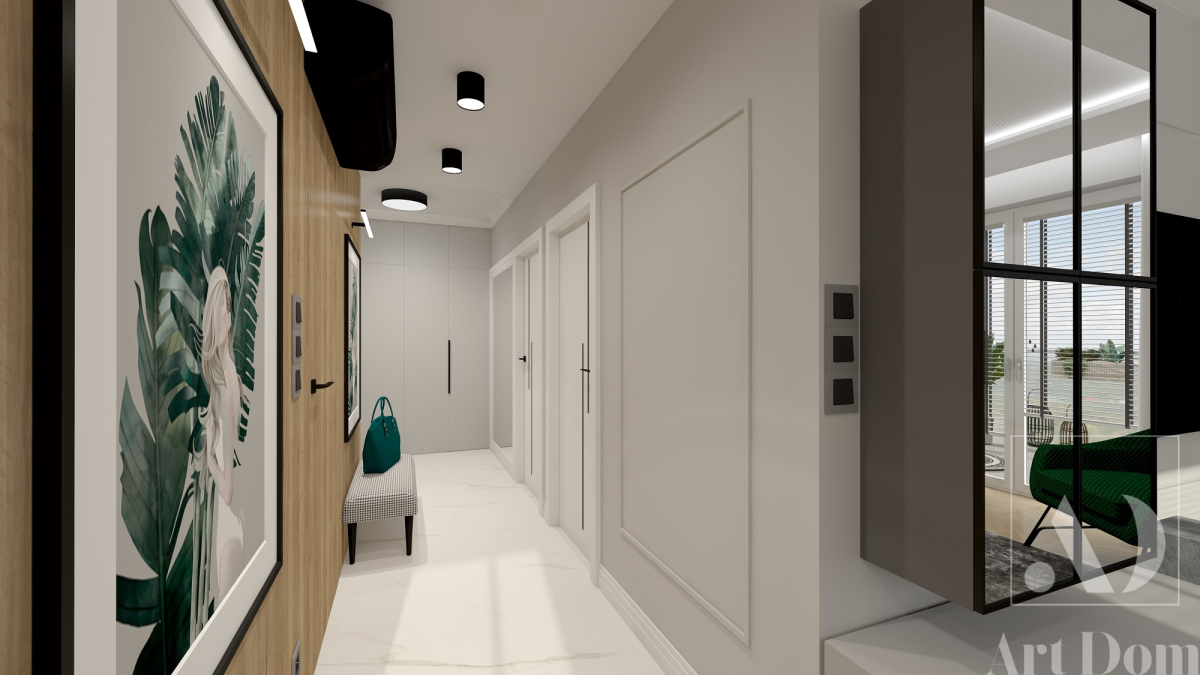 14 Soft - loft dla młodego małżeństwa