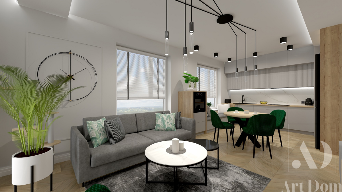 9 Soft - loft dla młodego małżeństwa