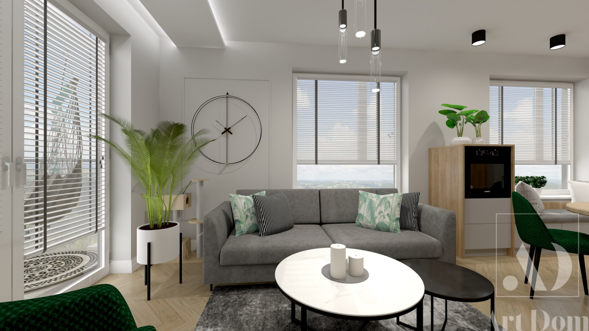 10 Soft - loft dla młodego małżeństwa