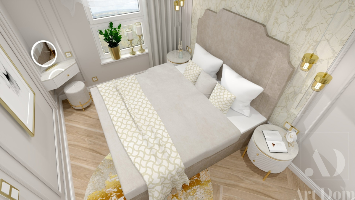 10 Sypialnia w stylu glamour